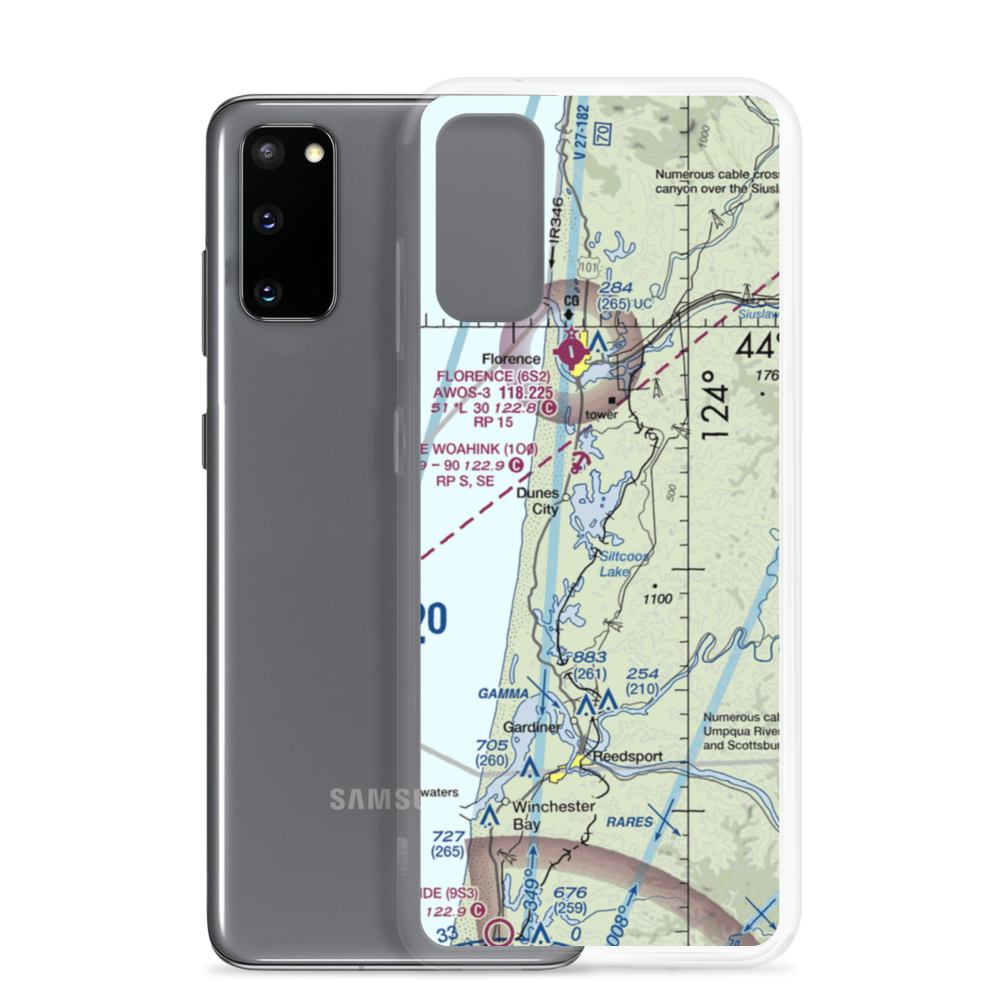 Siltcoos Lake Seaplane Base (5J2) VFR Sectional Samsung Case Samsung Galaxy S20 model shown
