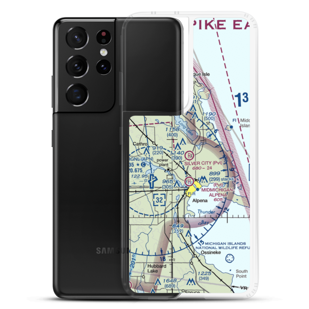 Silver City Airpark (53M) VFR Sectional Samsung Case Samsung Galaxy S21 Ultra model shown