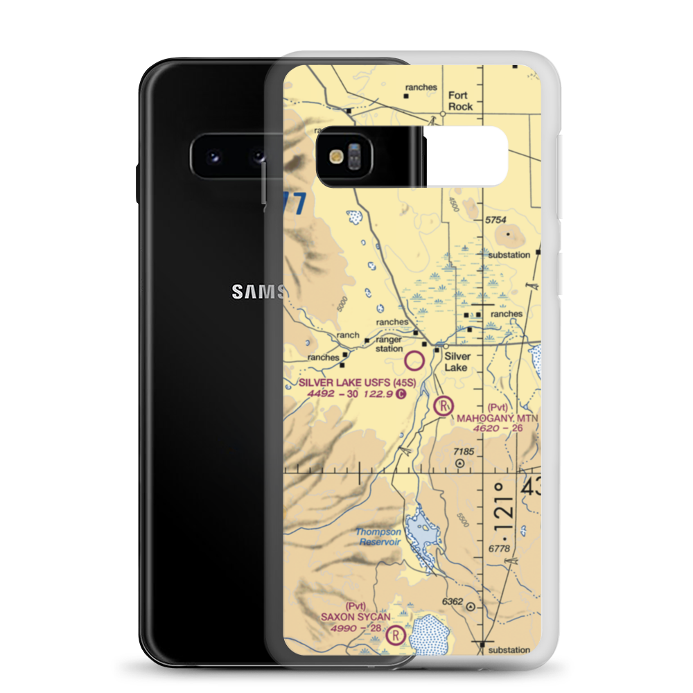Silver Lake F S Strip (45S) VFR Sectional Samsung Case Samsung Galaxy S10 model shown