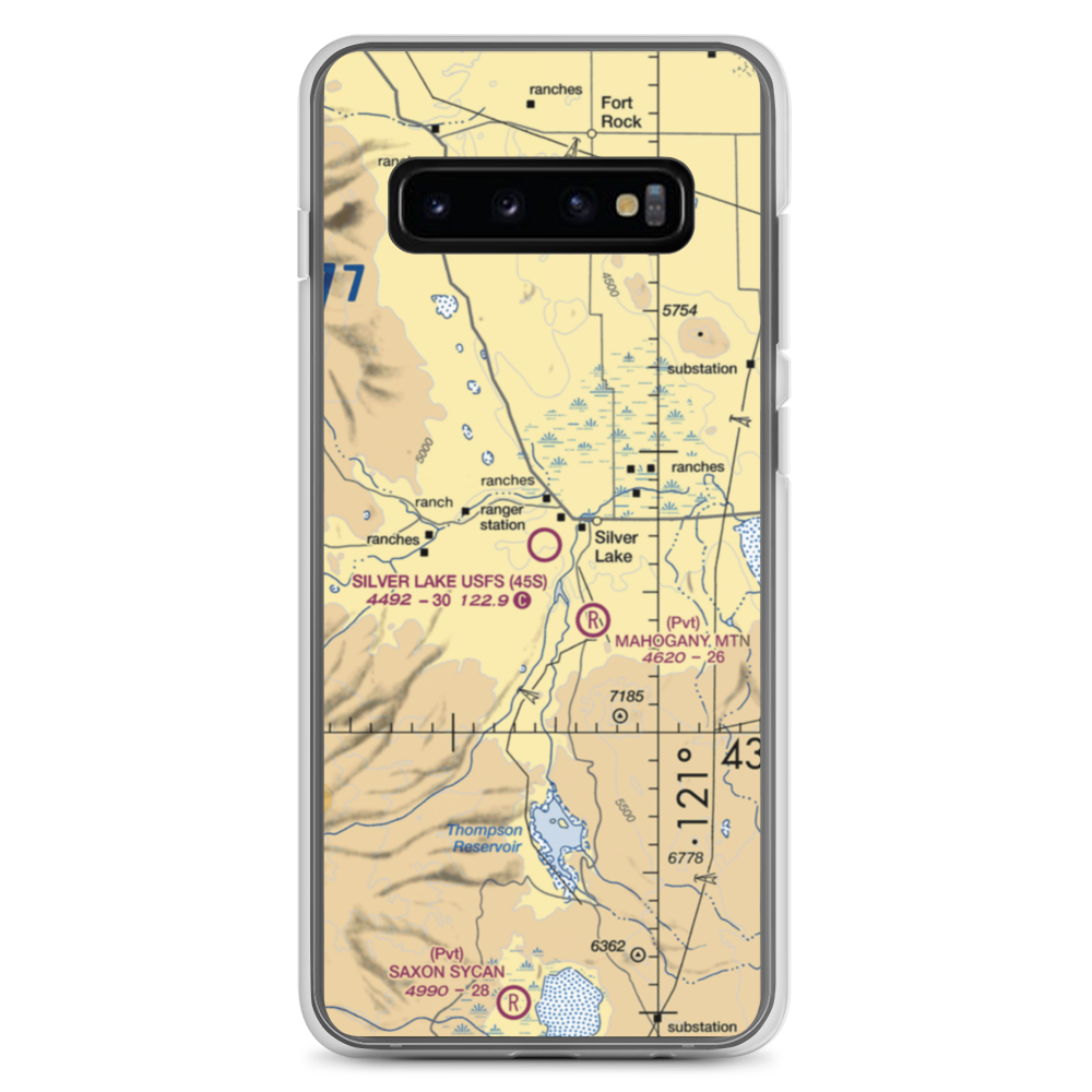 Silver Lake F S Strip (45S) VFR Sectional Samsung Case Samsung Galaxy S10+ model shown
