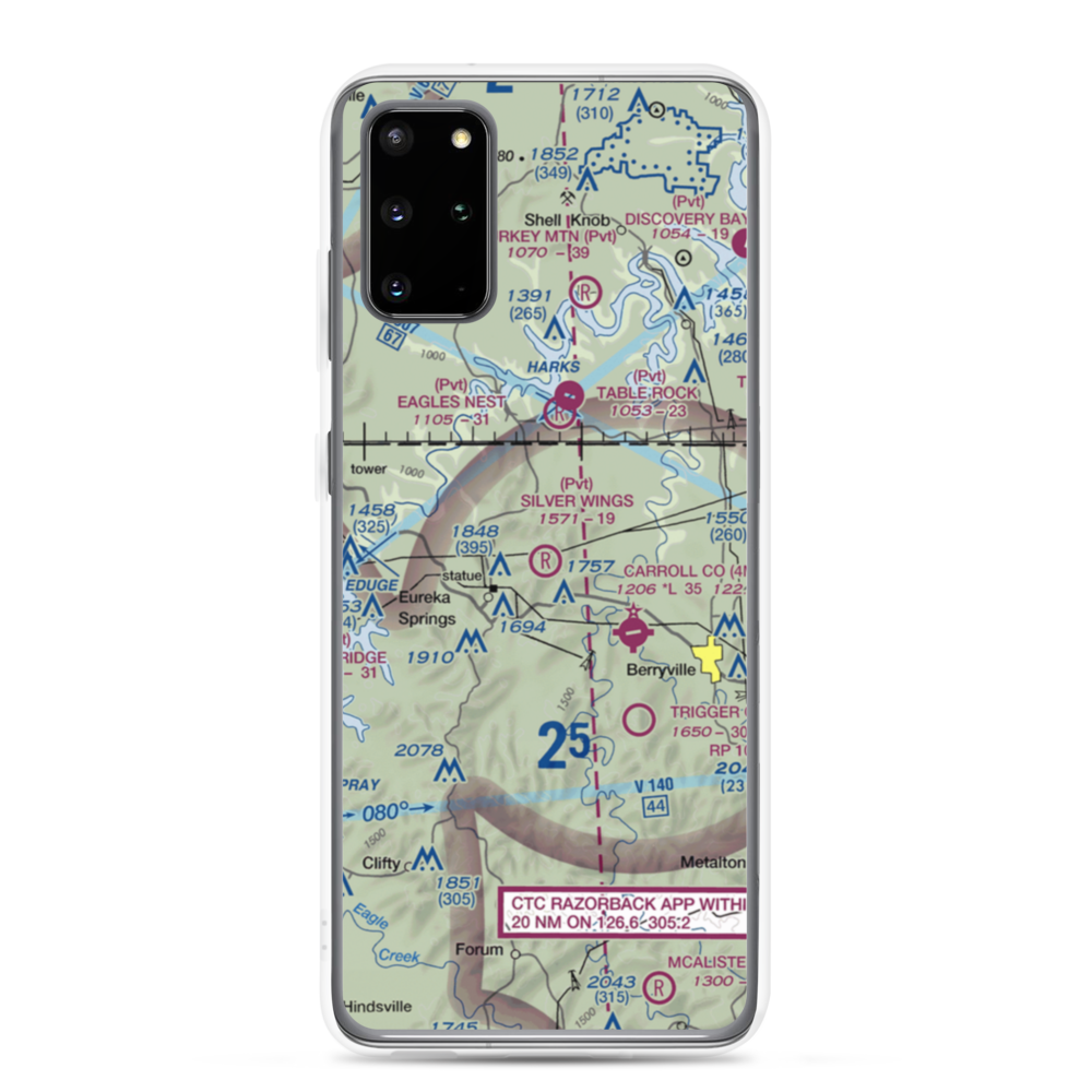 Silver Wings Field (5A5) VFR Sectional Samsung Case Samsung Galaxy S20 Plus model shown