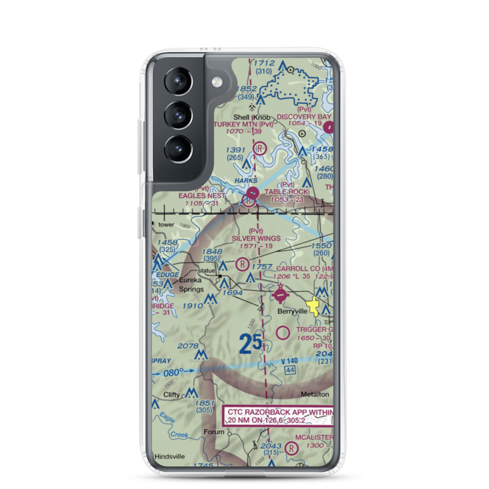 Silver Wings Field (5A5) VFR Sectional Samsung Case Samsung Galaxy S21 model shown
