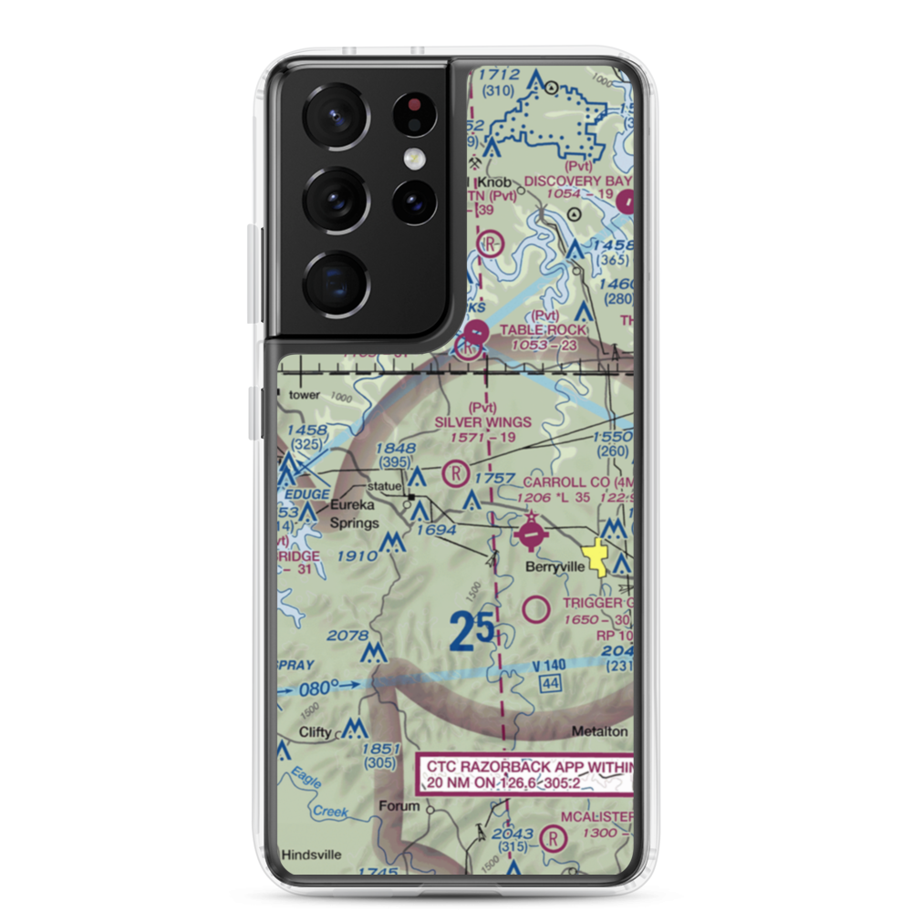 Silver Wings Field (5A5) VFR Sectional Samsung Case Samsung Galaxy S21 Ultra model shown