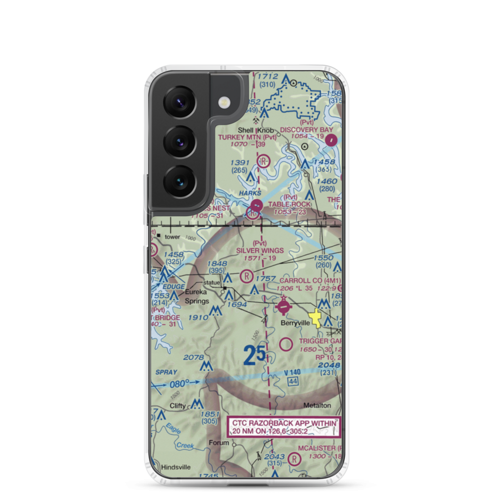 Silver Wings Field (5A5) VFR Sectional Samsung Case Samsung Galaxy S22 model shown