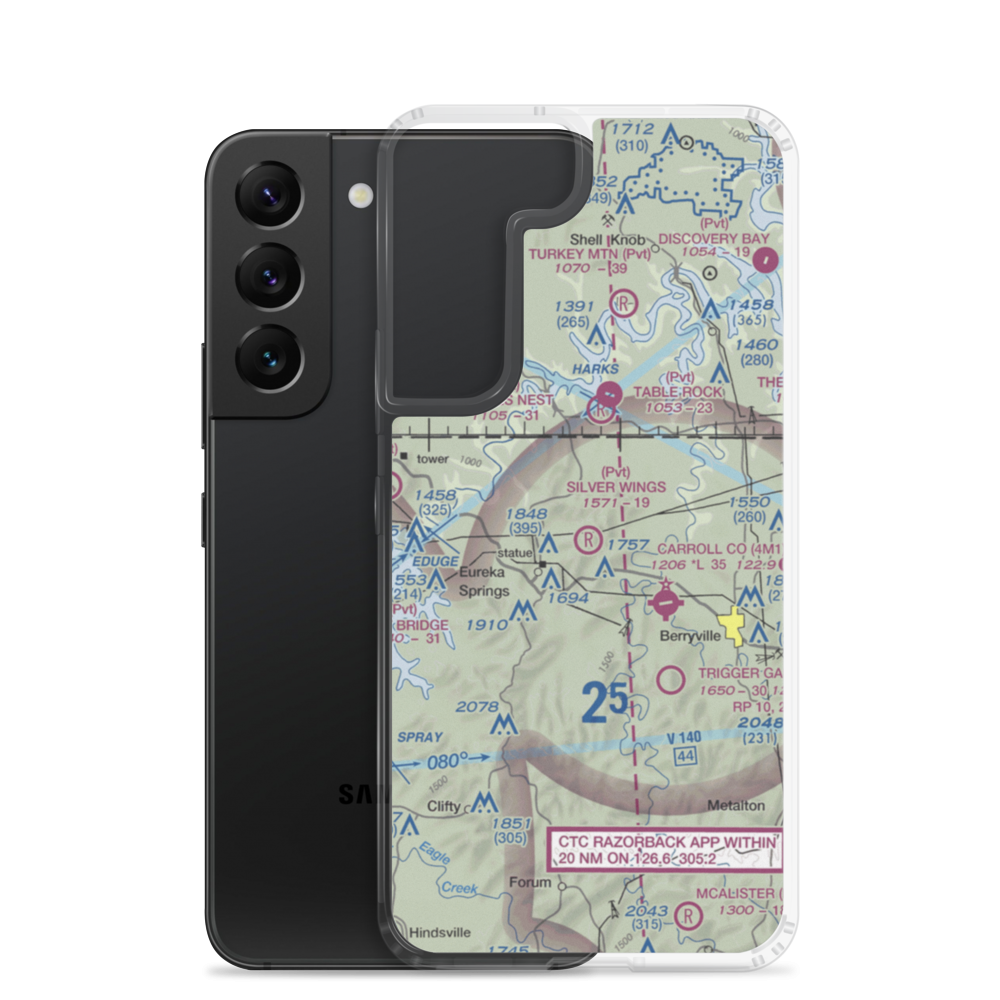 Silver Wings Field (5A5) VFR Sectional Samsung Case Samsung Galaxy S22 model shown