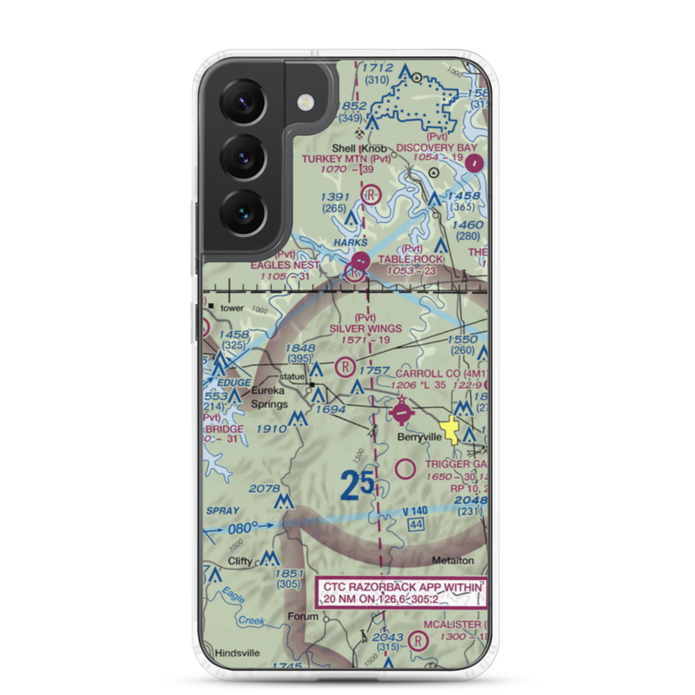 Silver Wings Field (5A5) VFR Sectional Samsung Case Samsung Galaxy S22 Plus model shown