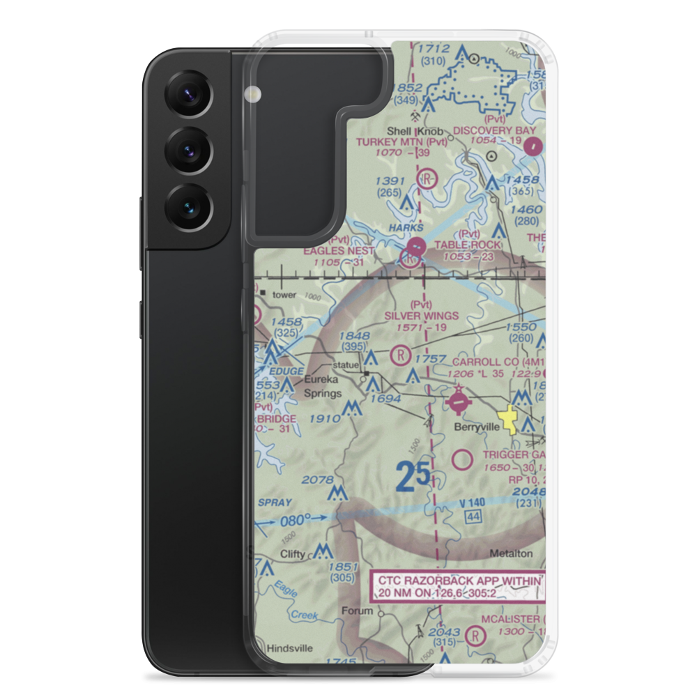 Silver Wings Field (5A5) VFR Sectional Samsung Case Samsung Galaxy S22 Plus model shown