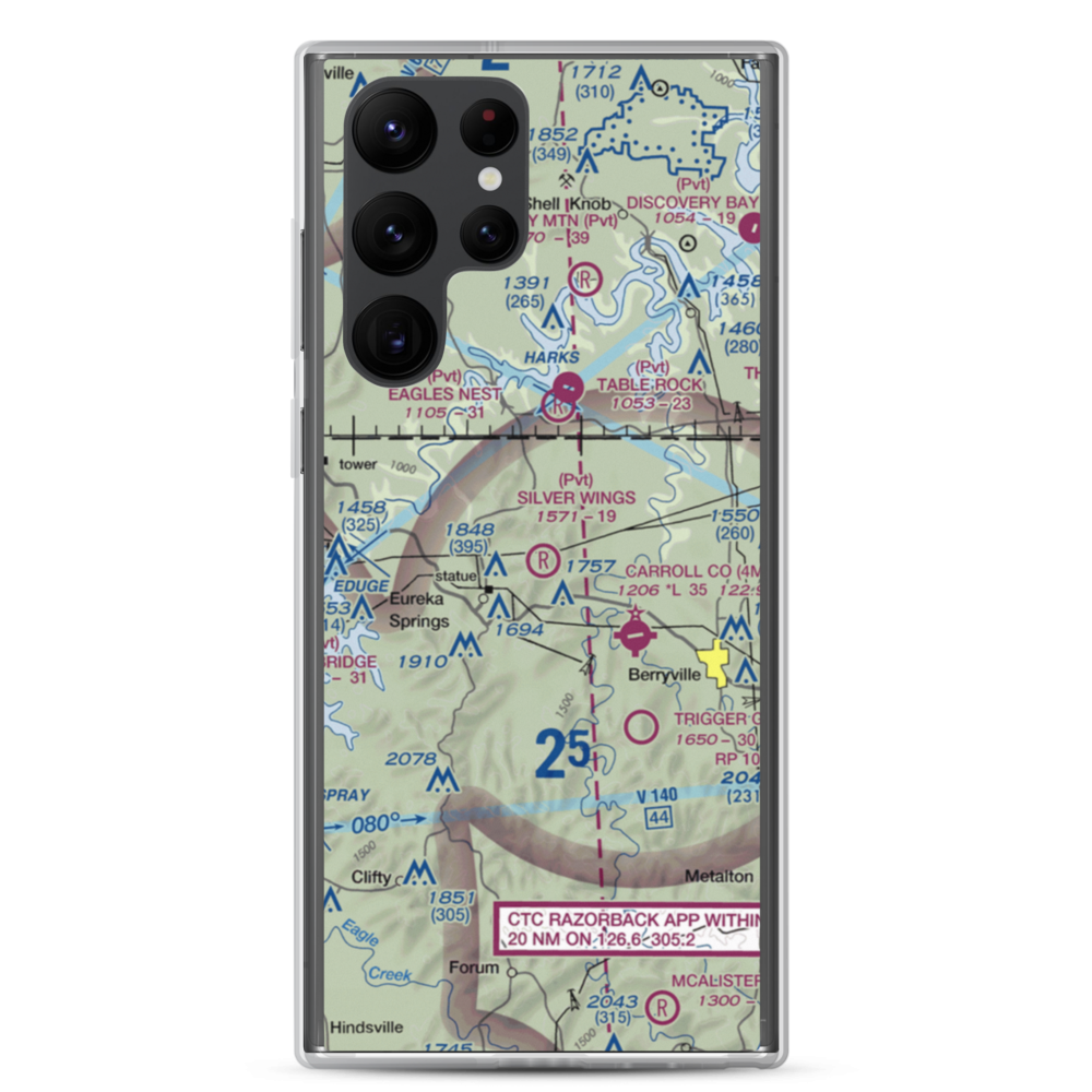 Silver Wings Field (5A5) VFR Sectional Samsung Case Samsung Galaxy S22 Ultra model shown