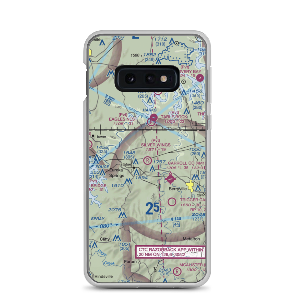Silver Wings Field (5A5) VFR Sectional Samsung Case Samsung Galaxy S10e model shown