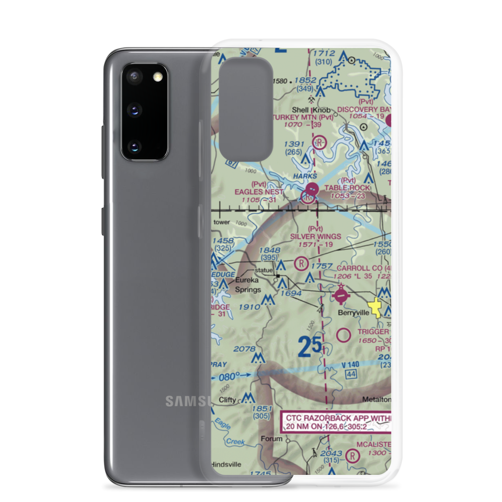 Silver Wings Field (5A5) VFR Sectional Samsung Case Samsung Galaxy S20 model shown