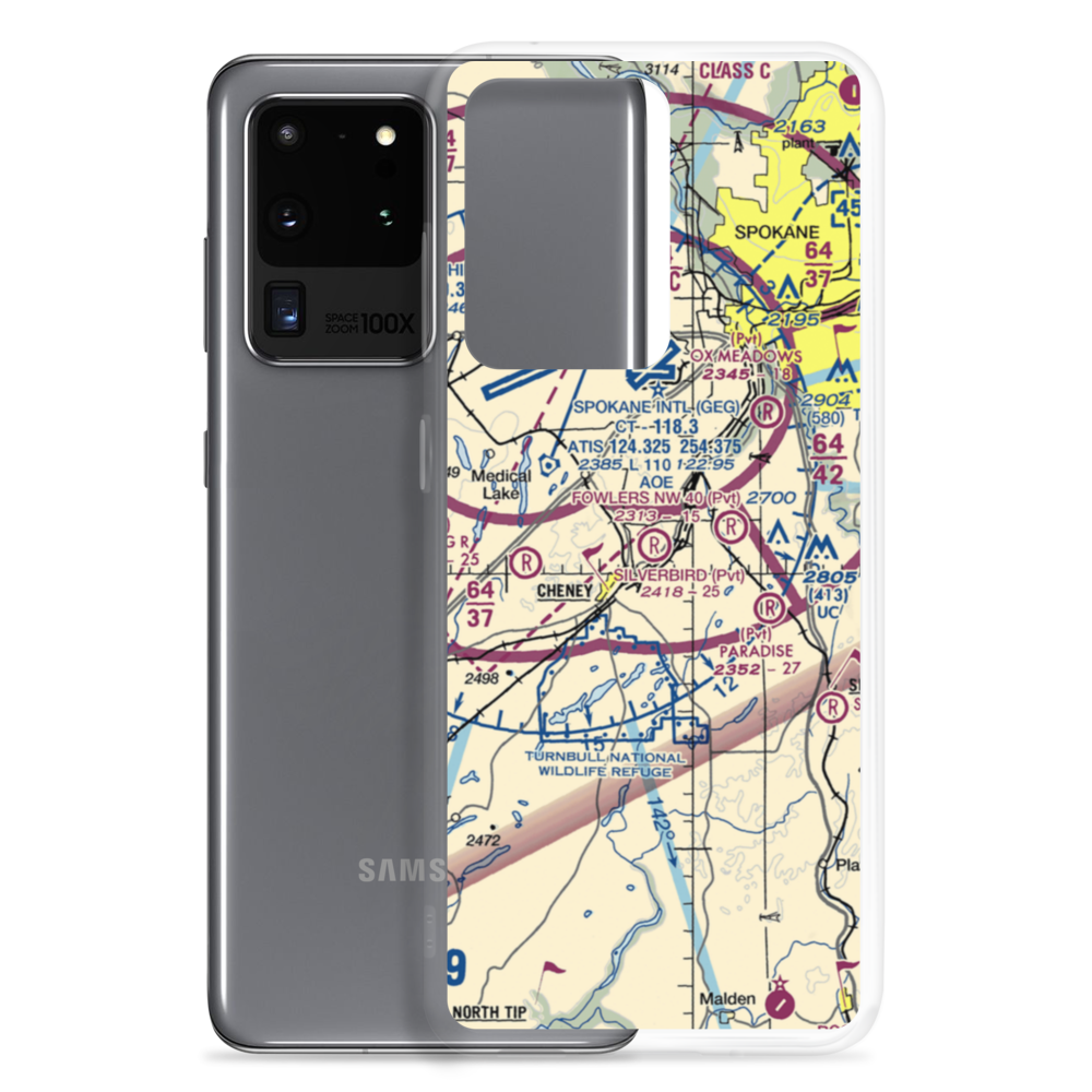 Silverbird Airport (WT04) VFR Sectional Samsung Case Samsung Galaxy S20 Ultra model shown