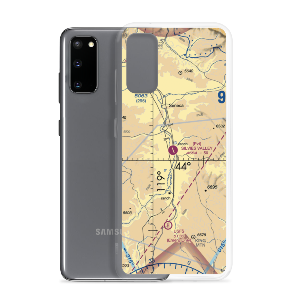 Silvies Valley Ranch Airport (OG14) VFR Sectional Samsung Case Samsung Galaxy S20 model shown