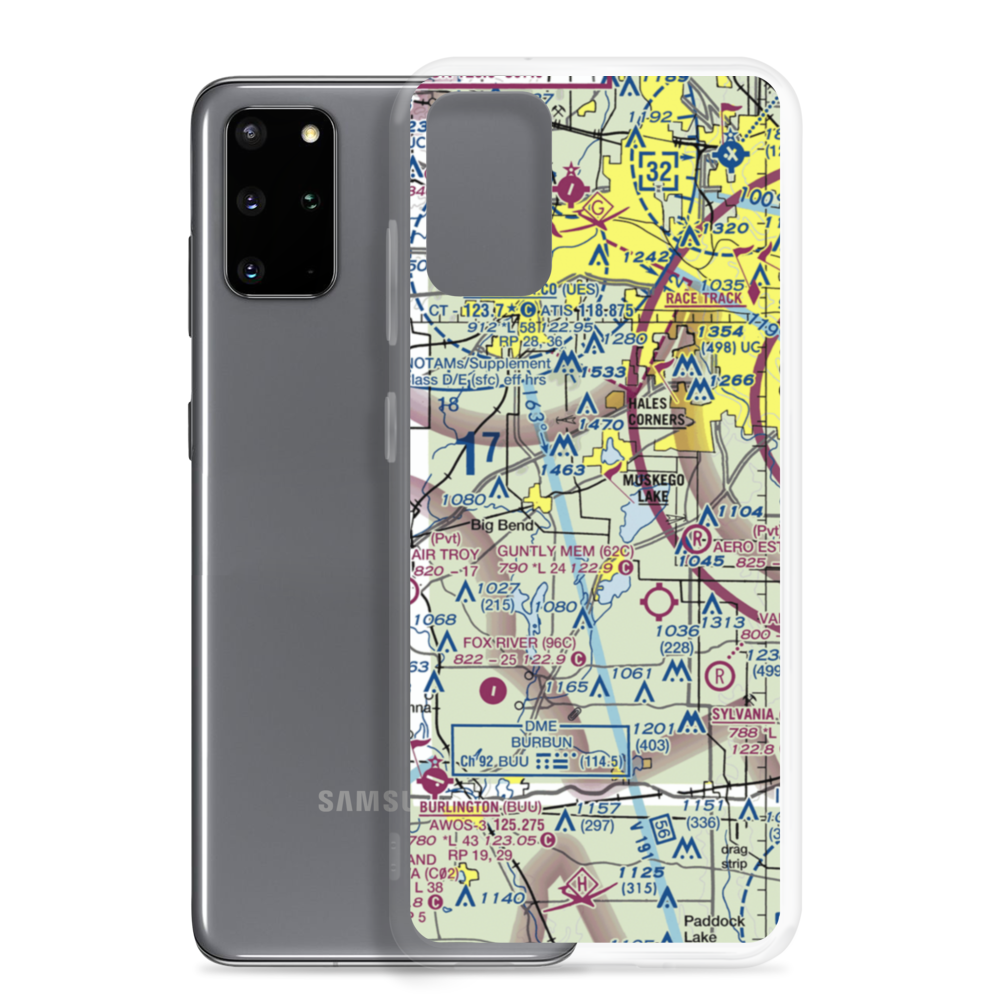 Simandl Field/Private Airport (0WI6) VFR Sectional Samsung Case Samsung Galaxy S20 Plus model shown
