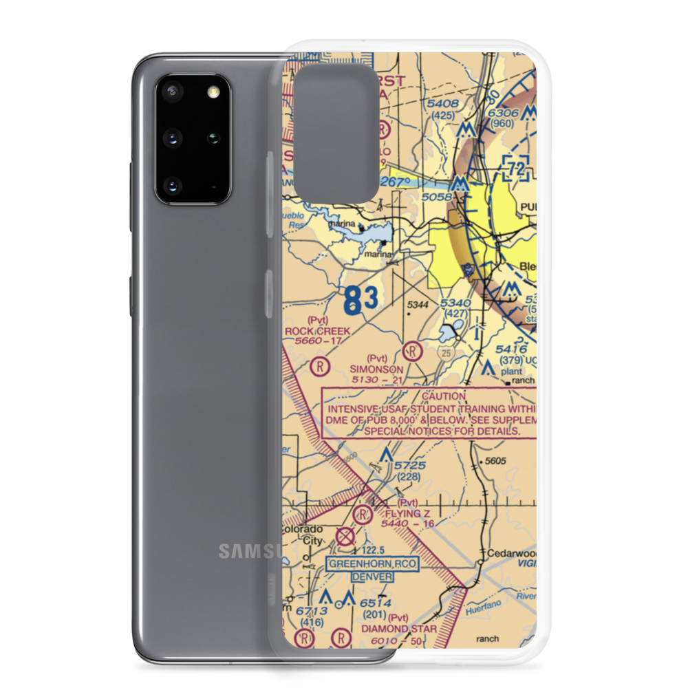 Simonson Field (80CO) VFR Sectional Samsung Case Samsung Galaxy S20 Plus model shown