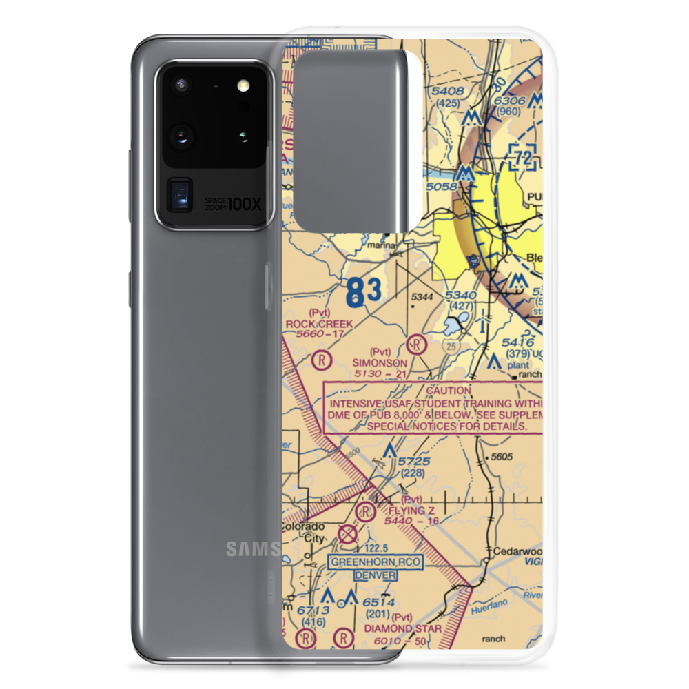 Simonson Field (80CO) VFR Sectional Samsung Case Samsung Galaxy S20 Ultra model shown