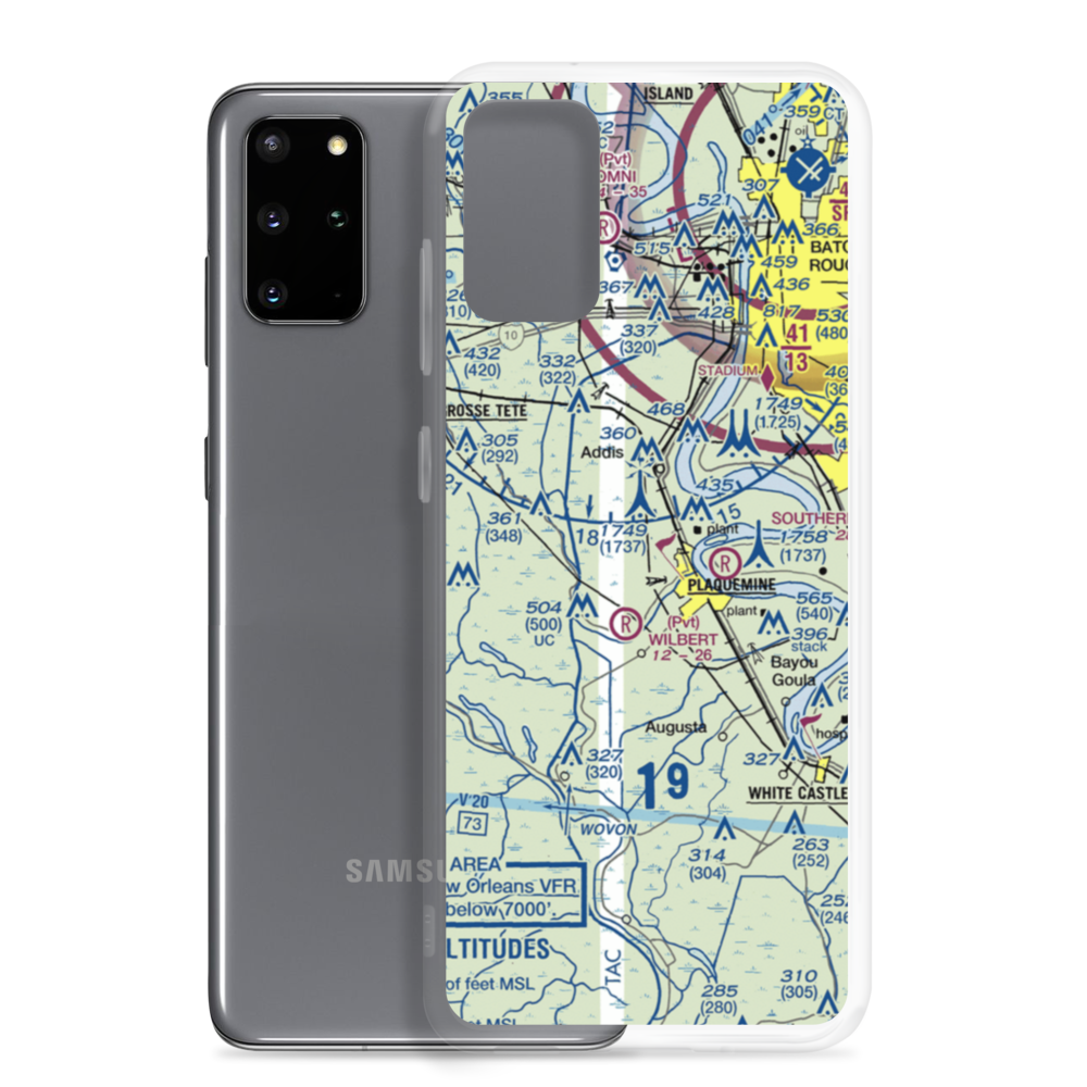 Simpson Airport (LS49) VFR Sectional Samsung Case Samsung Galaxy S20 Plus model shown