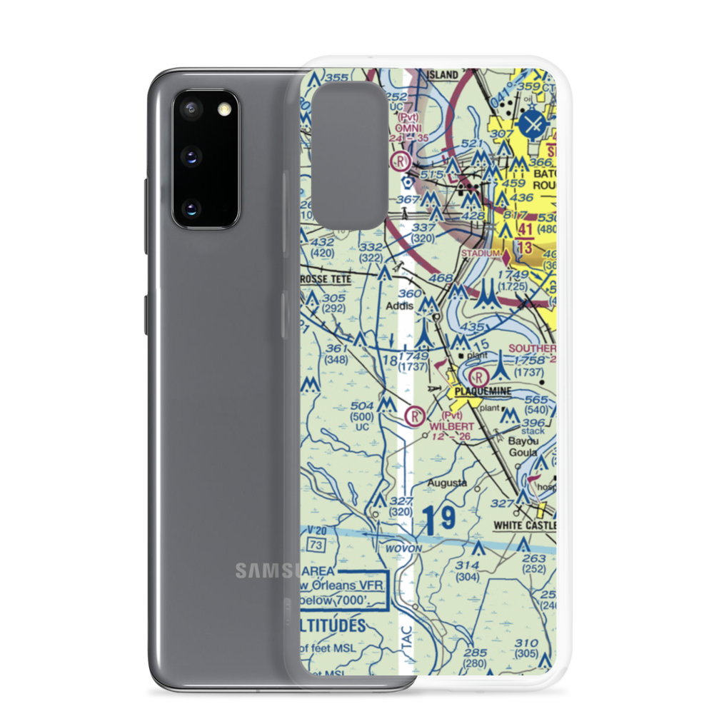 Simpson Airport (LS49) VFR Sectional Samsung Case Samsung Galaxy S20 model shown