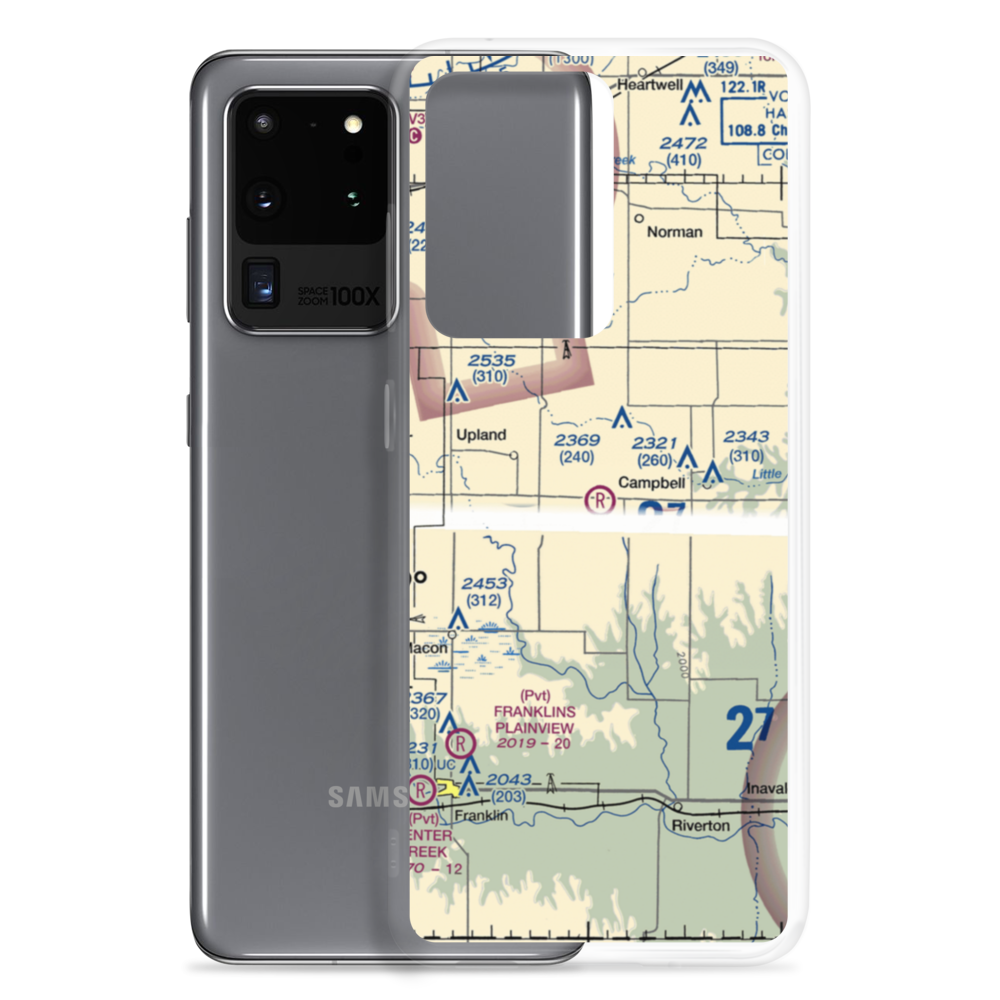Sindt Airport (15NE) VFR Sectional Samsung Case Samsung Galaxy S20 Ultra model shown