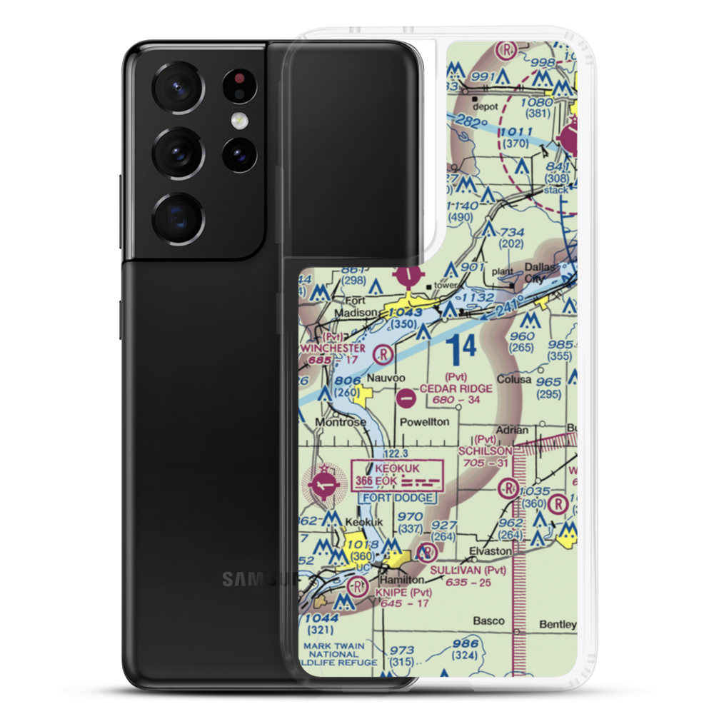 Sinele's Sunset Strip (69IS) VFR Sectional Samsung Case Samsung Galaxy S21 Ultra model shown