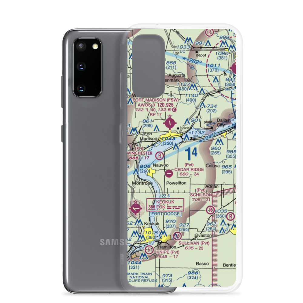Sinele's Sunset Strip (69IS) VFR Sectional Samsung Case Samsung Galaxy S20 model shown