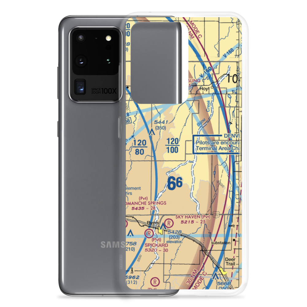 Singleton Ranch Airport (68CO) VFR Sectional Samsung Case Samsung Galaxy S20 Ultra model shown