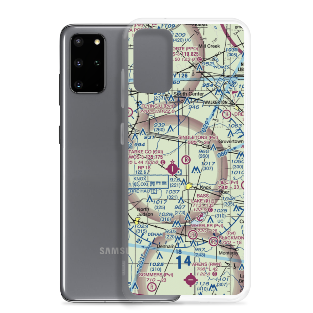 Singleton's Landing Strip (IN87) VFR Sectional Samsung Case Samsung Galaxy S20 Plus model shown