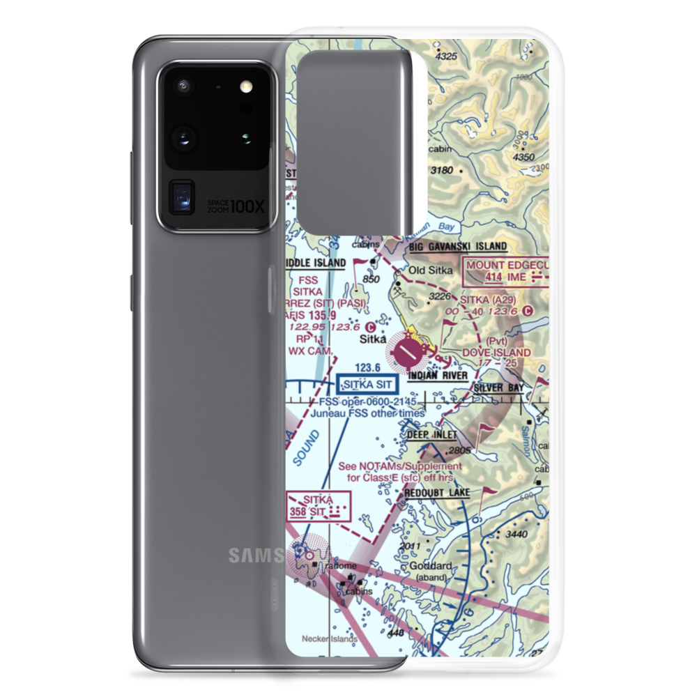 Sitka Seaplane Base (A29) VFR Sectional Samsung Case Samsung Galaxy S20 Ultra model shown