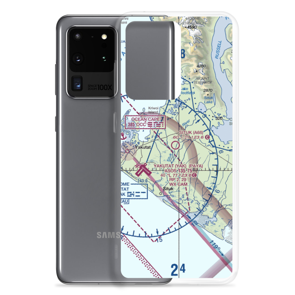 Situk Airport (A68) VFR Sectional Samsung Case Samsung Galaxy S20 Ultra model shown