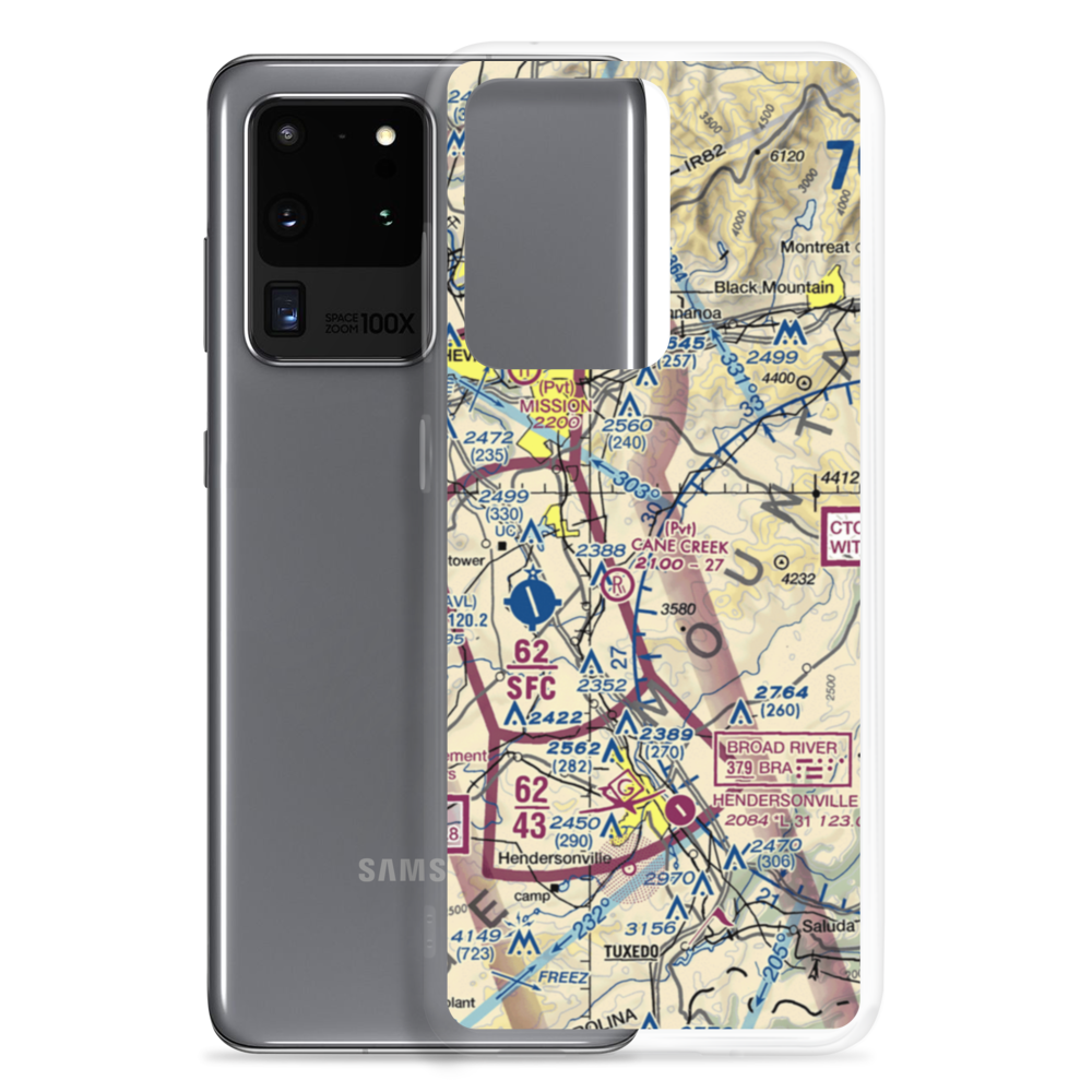 Six Oaks Airport (NC67) VFR Sectional Samsung Case Samsung Galaxy S20 Ultra model shown