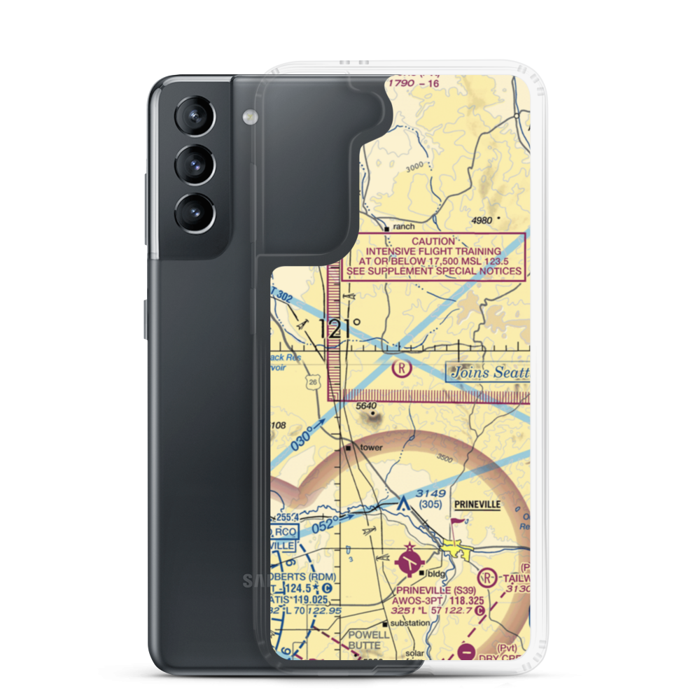 Six Springs Ranch Airport (OG51) VFR Sectional Samsung Case Samsung Galaxy S21 model shown