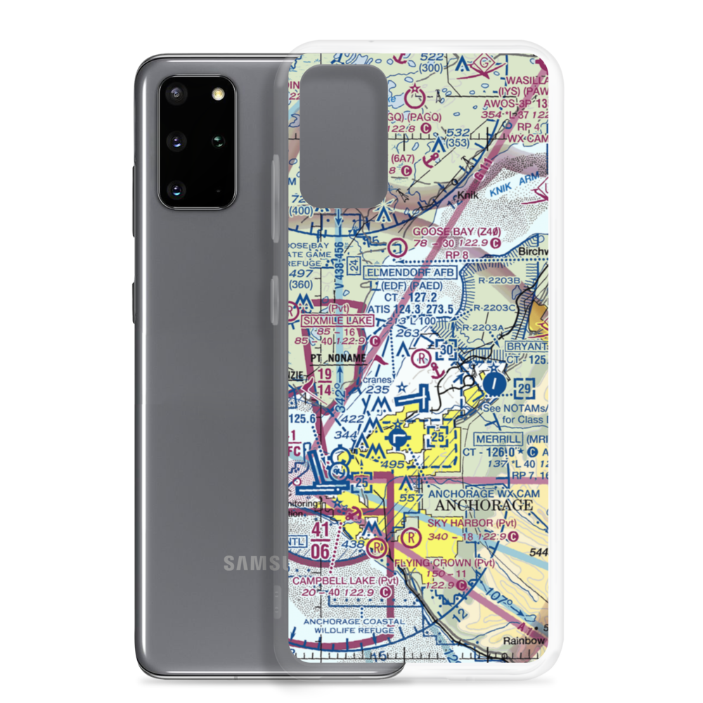 Sixmile Lake Airport (AA06) VFR Sectional Samsung Case Samsung Galaxy S20 Plus model shown