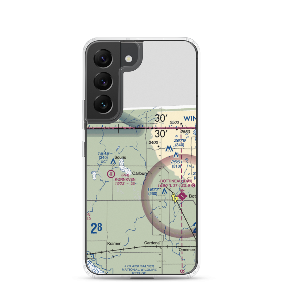 Sjule Private Airstrip (7NA9) VFR Sectional Samsung Case Samsung Galaxy S22 model shown
