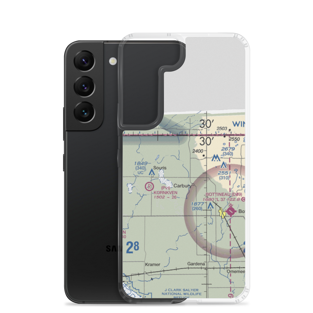 Sjule Private Airstrip (7NA9) VFR Sectional Samsung Case Samsung Galaxy S22 model shown