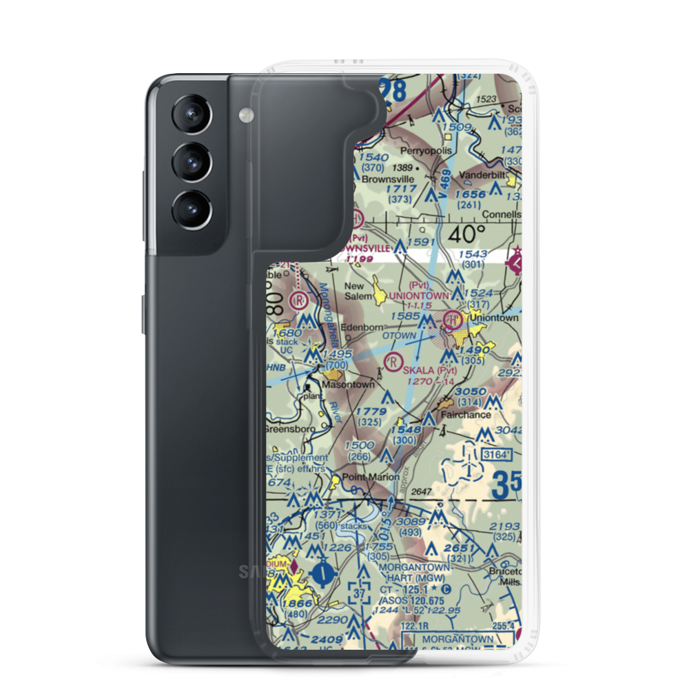 Skala Airport (PN55) VFR Sectional Samsung Case Samsung Galaxy S21 model shown