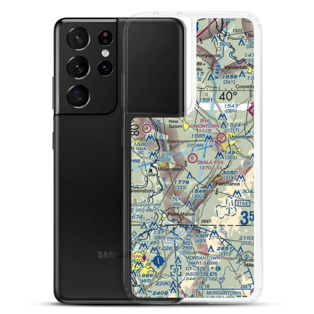 Skala Airport (PN55) VFR Sectional Samsung Case Samsung Galaxy S21 Ultra model shown