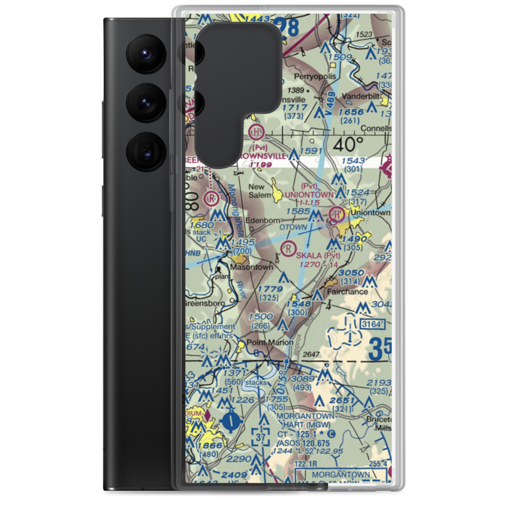 Skala Airport (PN55) VFR Sectional Samsung Case Samsung Galaxy S22 Ultra model shown