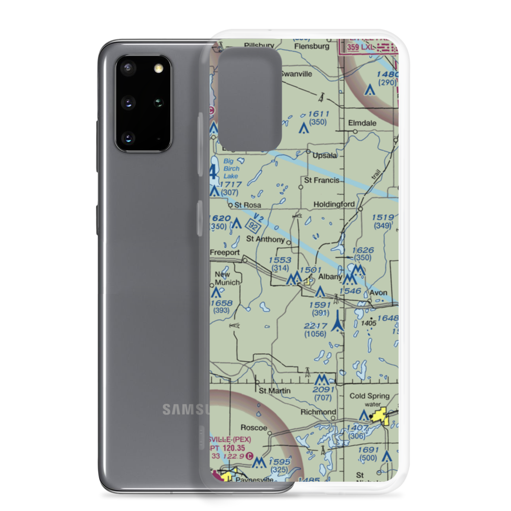 Skalicky Airstrip (4MN0) VFR Sectional Samsung Case Samsung Galaxy S20 Plus model shown