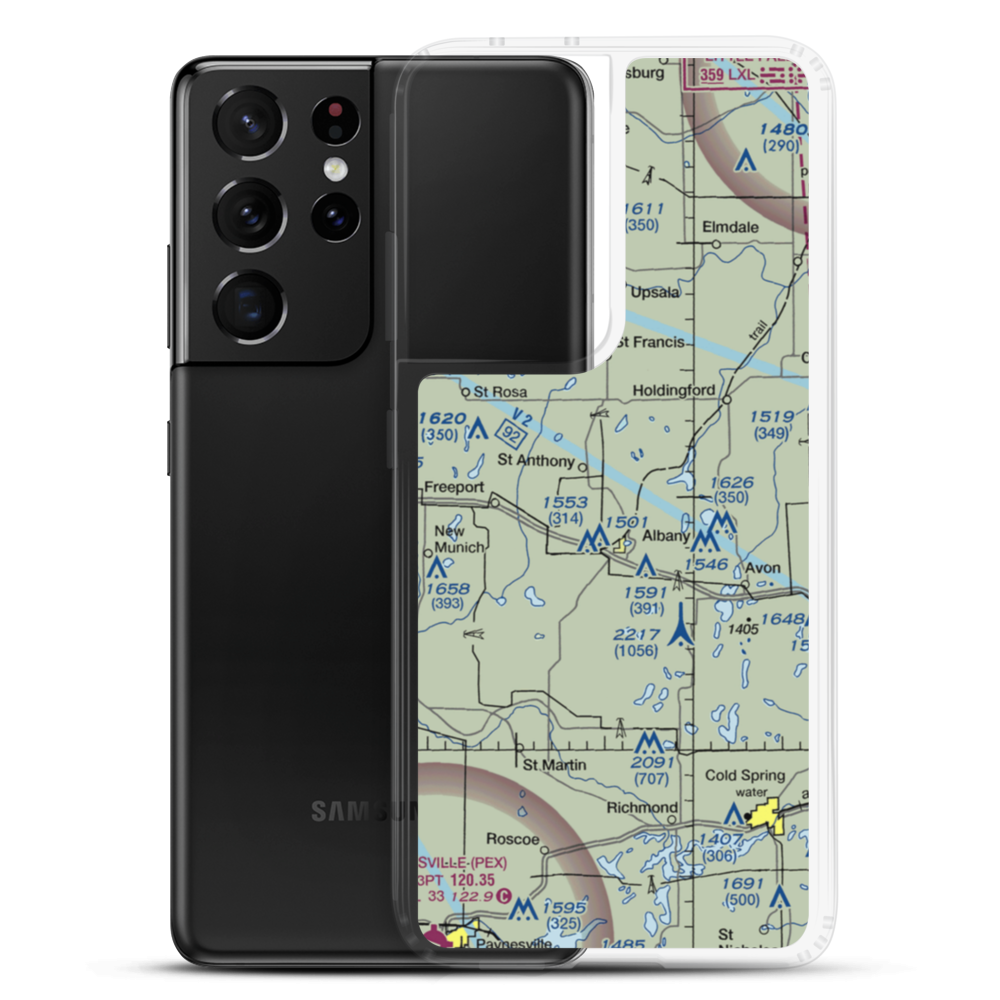 Skalicky Airstrip (4MN0) VFR Sectional Samsung Case Samsung Galaxy S21 Ultra model shown