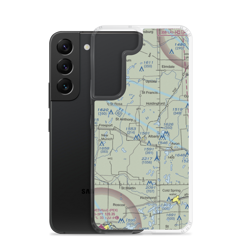 Skalicky Airstrip (4MN0) VFR Sectional Samsung Case Samsung Galaxy S22 model shown