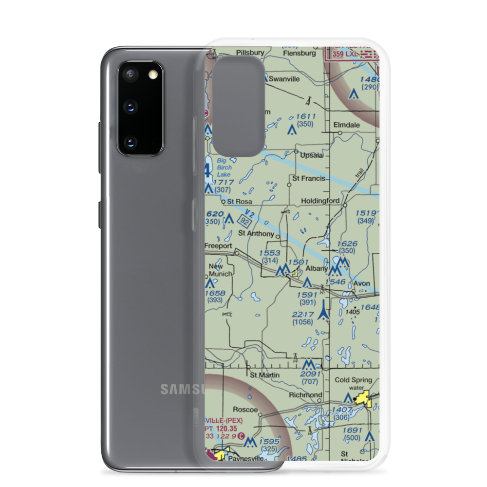 Skalicky Airstrip (4MN0) VFR Sectional Samsung Case Samsung Galaxy S20 model shown