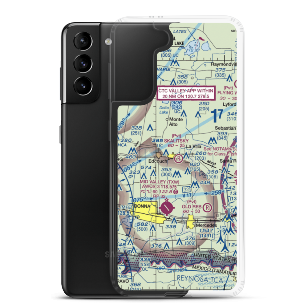 Skalitsky Airport (6TE0) VFR Sectional Samsung Case Samsung Galaxy S21 Plus model shown
