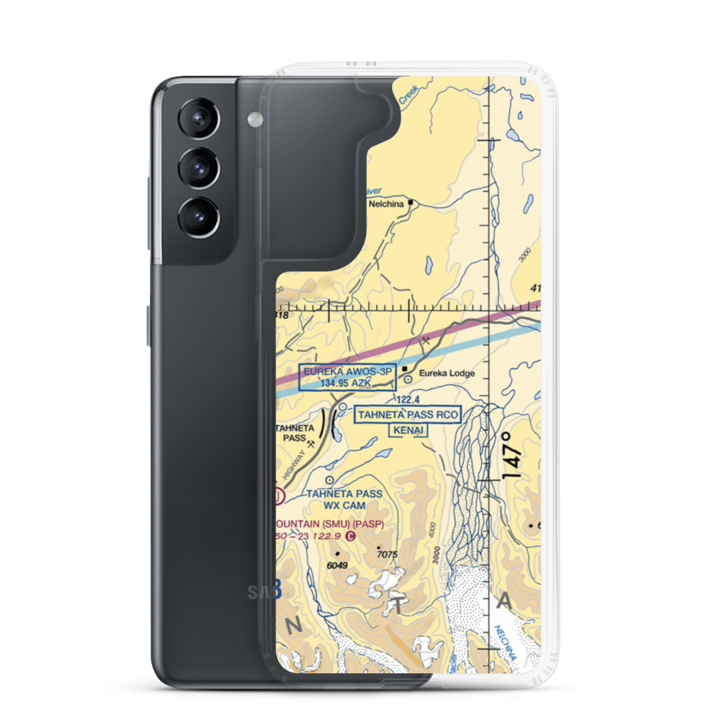 Skelton Airport (3AK1) VFR Sectional Samsung Case Samsung Galaxy S21 model shown