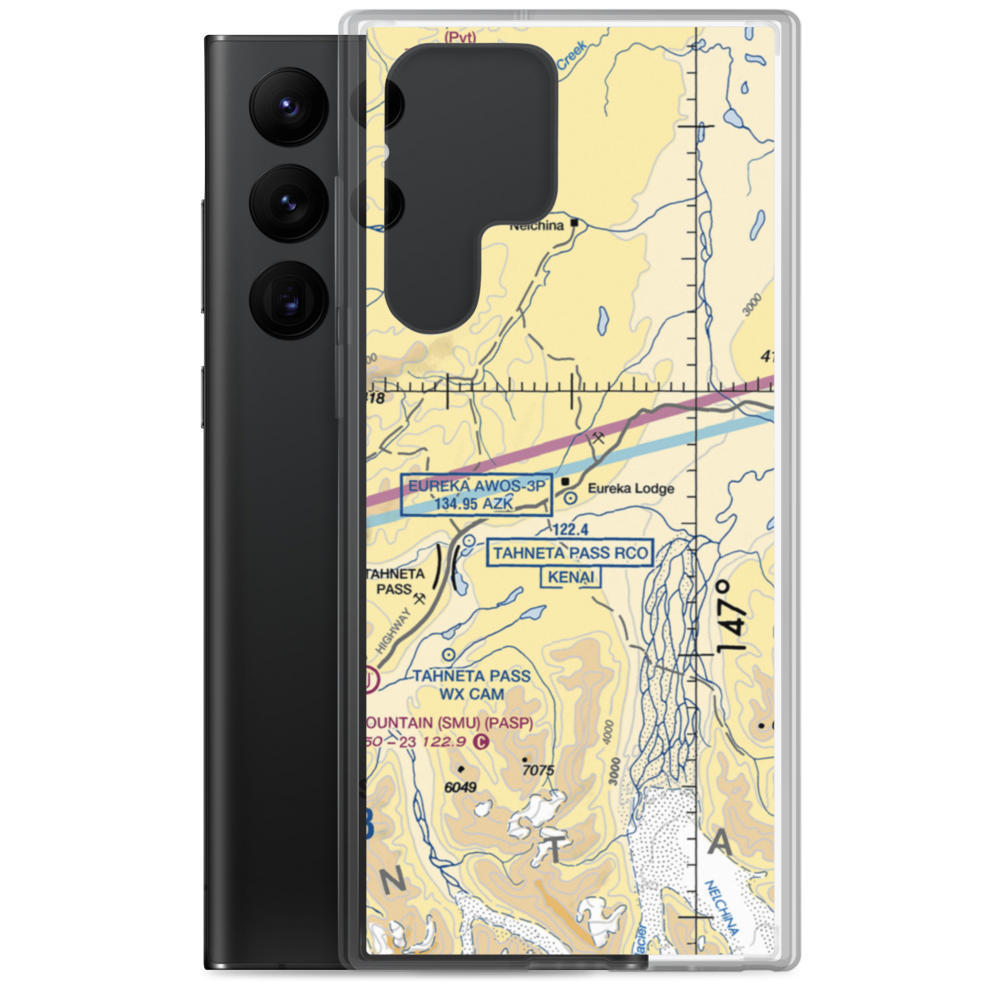 Skelton Airport (3AK1) VFR Sectional Samsung Case Samsung Galaxy S22 Ultra model shown