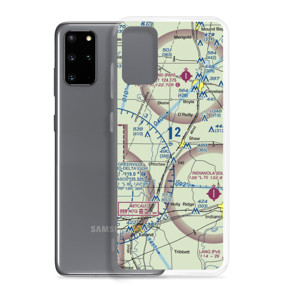 Skelton Airport (MS85) VFR Sectional Samsung Case Samsung Galaxy S20 Plus model shown