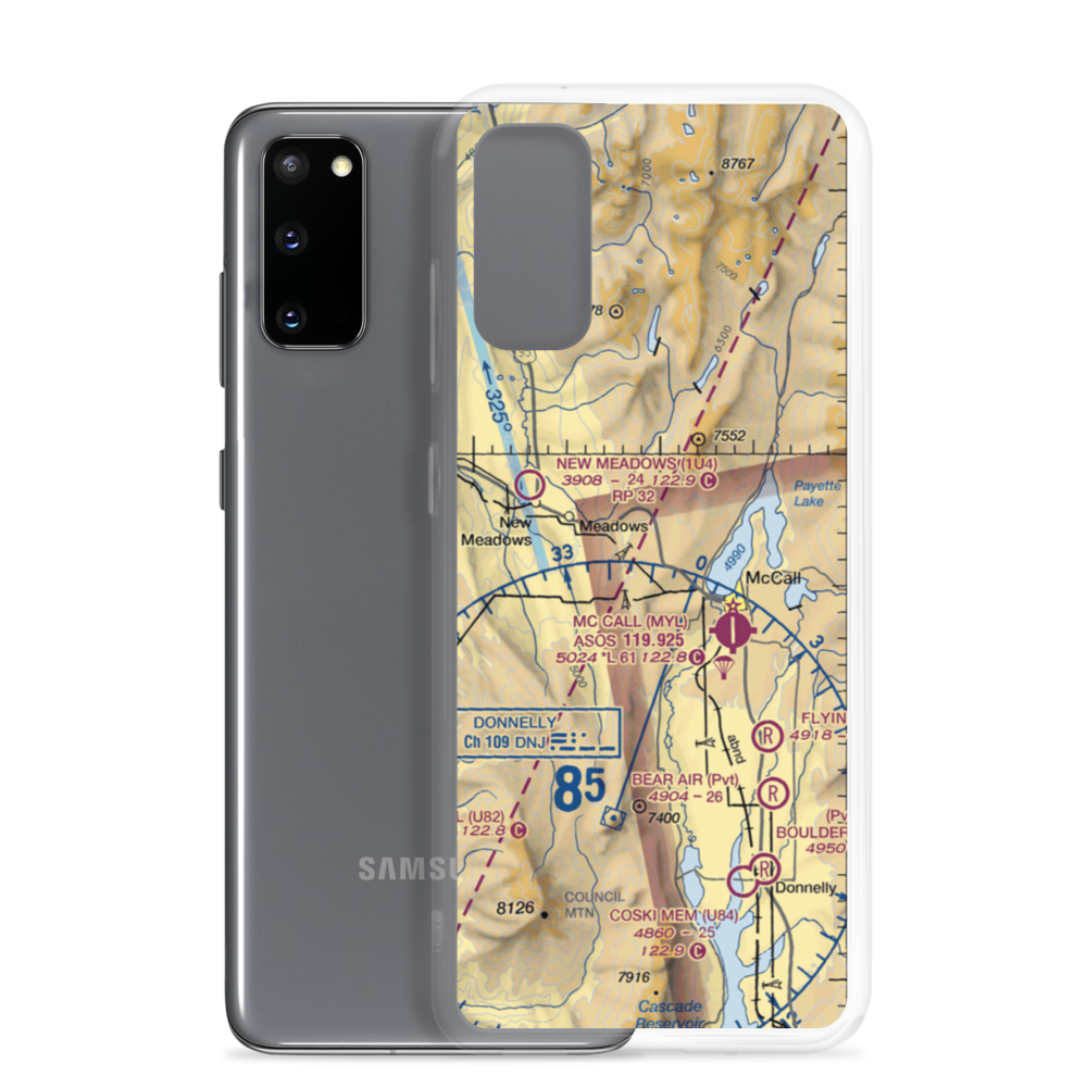 Ski Valley Airport (US-0009) VFR Sectional Samsung Case Samsung Galaxy S20 model shown