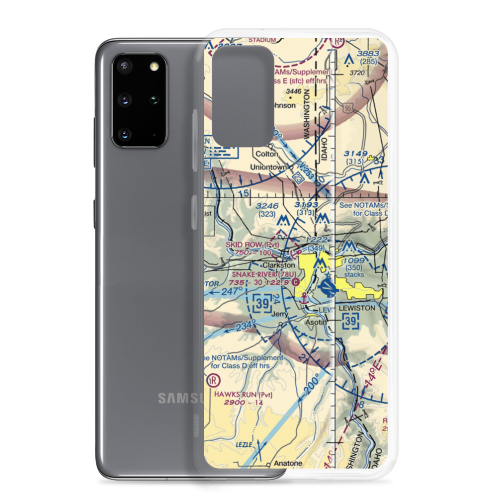 Skid Row Seaplane Base (WT33) VFR Sectional Samsung Case Samsung Galaxy S20 Plus model shown