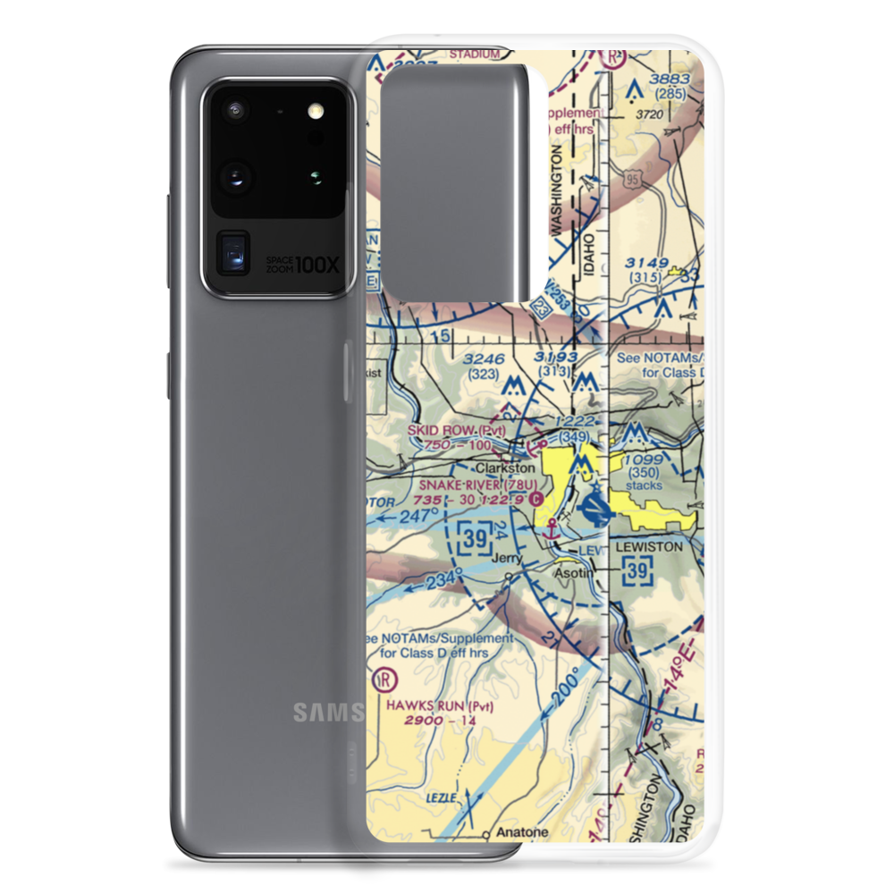 Skid Row Seaplane Base (WT33) VFR Sectional Samsung Case Samsung Galaxy S20 Ultra model shown