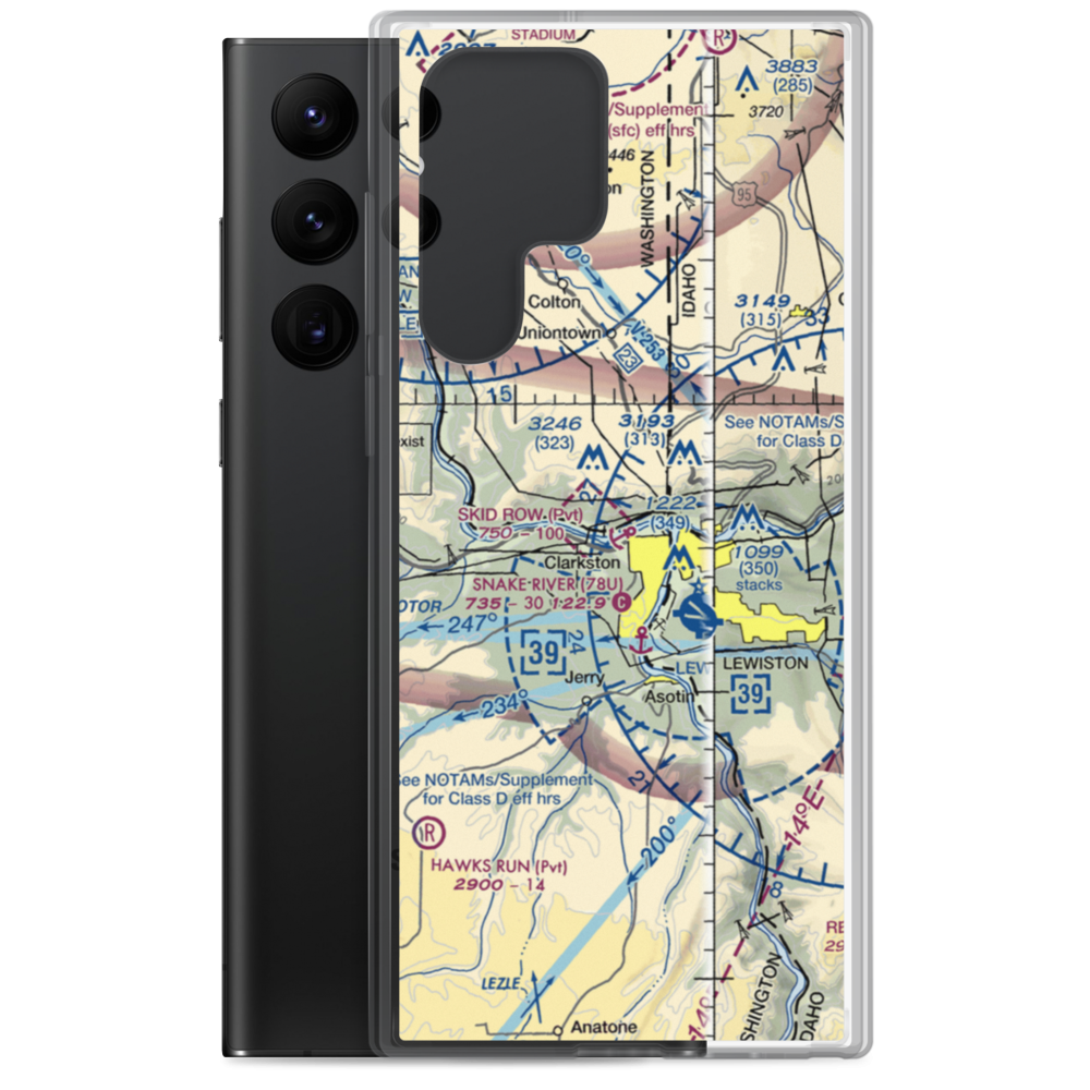 Skid Row Seaplane Base (WT33) VFR Sectional Samsung Case Samsung Galaxy S22 Ultra model shown