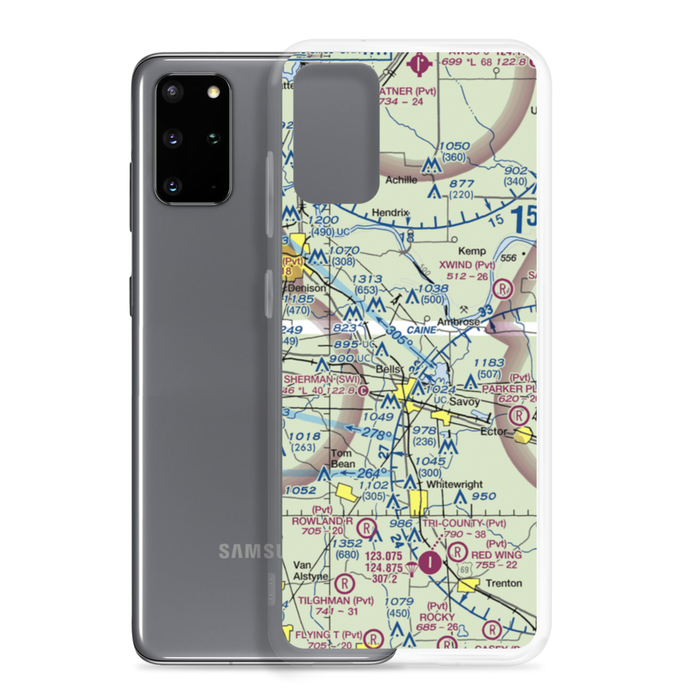 Skida Patch Airport (2XS4) VFR Sectional Samsung Case Samsung Galaxy S20 Plus model shown