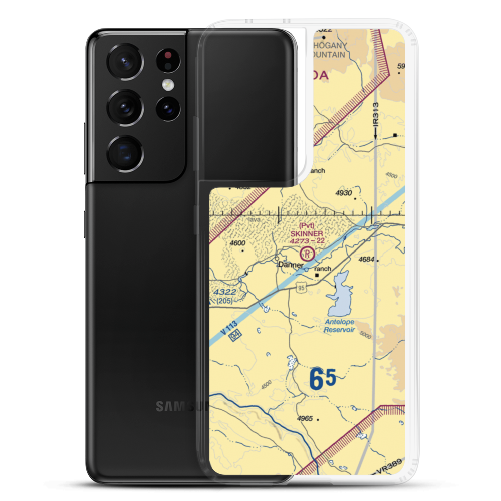 Skinner Ranch Airport (12OR) VFR Sectional Samsung Case Samsung Galaxy S21 Ultra model shown